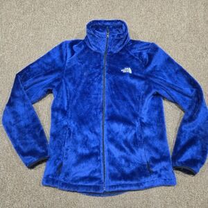 The North Face Osito Fleece Jacket Womens Medium Blue Full Zip Outdoor Hiking